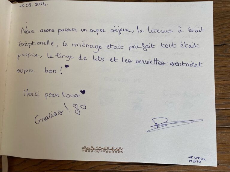 bericht uit ons gastenboek van B&B Cortijo Los Corazones